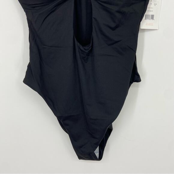 New Andie Swim The Santorini One Piece Swimsuit Key Hole Front Black Size Large - Picture 7 of 14
